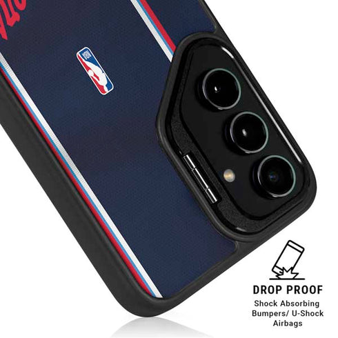 NBA Los Angeles Clippers Distressed Red Galaxy S24 Plus Kickstand Case
